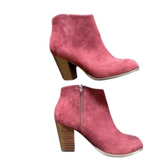 Old Navy Shoes - Old navy women’s boots suede burgundy size 6.5 casual, dress boots, autumn fall